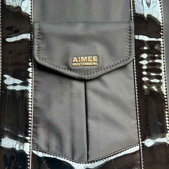 Aimee Kestenberg Black Heston Nylon XL Adjustable Shoulder Purse Travel
Tote Bag - Picture 5 of 6